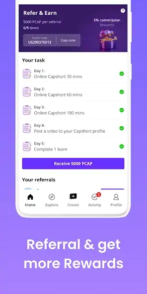 Скачать Capshort: Relax, Learn & Earn [Разблокированная версия] MOD APK на Андроид