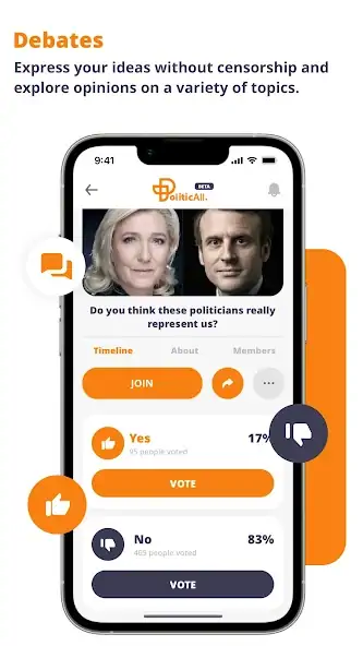 Скачать PoliticAll - Social Media [Премиум версия] MOD APK на Андроид