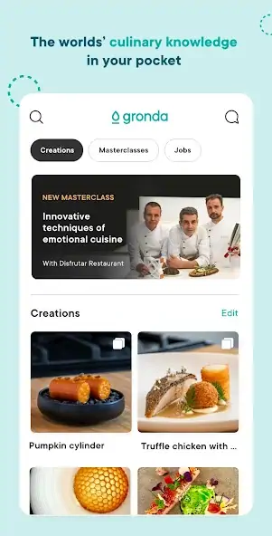 Скачать Gronda - For Chefs & Foodies [Полная версия] MOD APK на Андроид