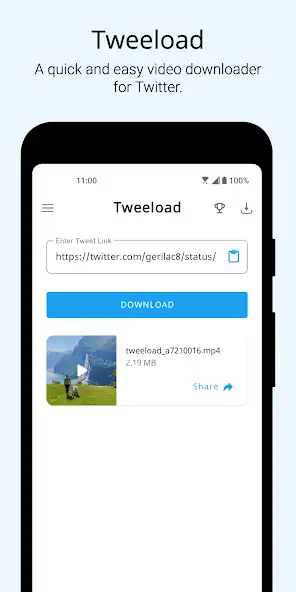 Скачать Video Downloader for Twitter [Без рекламы] MOD APK на Андроид