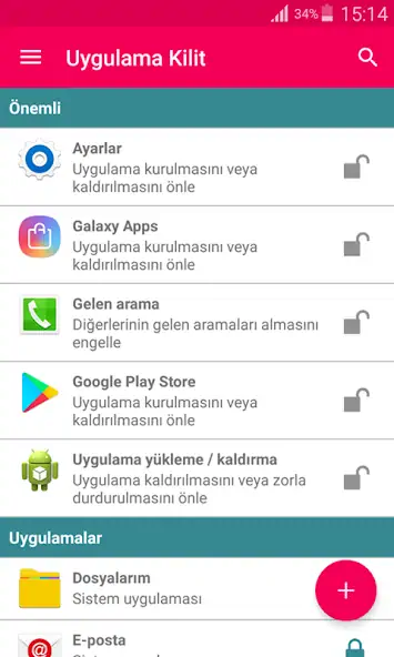 Скачать Uygulama Kilit [Премиум версия] MOD APK на Андроид