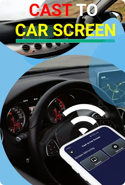 Скачать Cast Car Screen - Mirror Link [Разблокированная версия] MOD APK на Андроид
