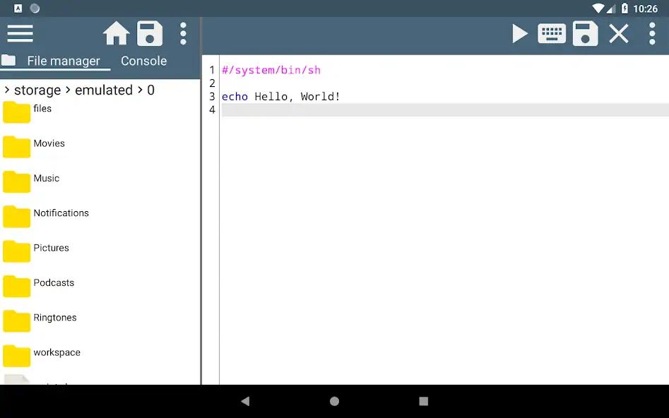 Скачать Shell Script Editor [Без рекламы] MOD APK на Андроид