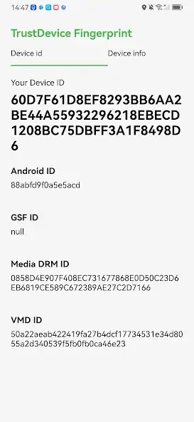 Скачать TrustDevice Fingerprint [Премиум версия] MOD APK на Андроид