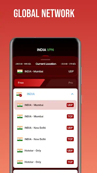 Скачать INDIA VPN - Secure VPN [Без рекламы] MOD APK на Андроид