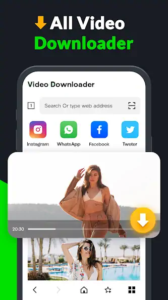 Скачать Video Downloader [Разблокированная версия] MOD APK на Андроид