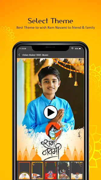 Скачать Ram Navami Video Maker 2023 [Полная версия] MOD APK на Андроид