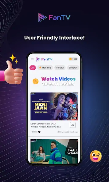 Скачать FanTV Music Video and Rewards [Полная версия] MOD APK на Андроид