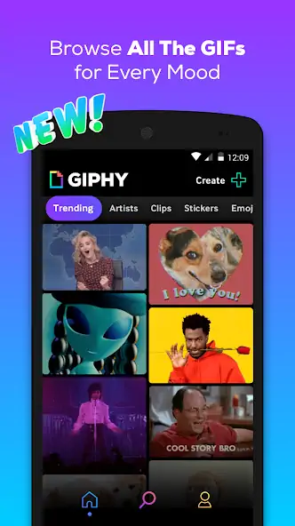 Скачать GIPHY: GIF & Sticker Keyboard  [Без рекламы] MOD APK на Андроид