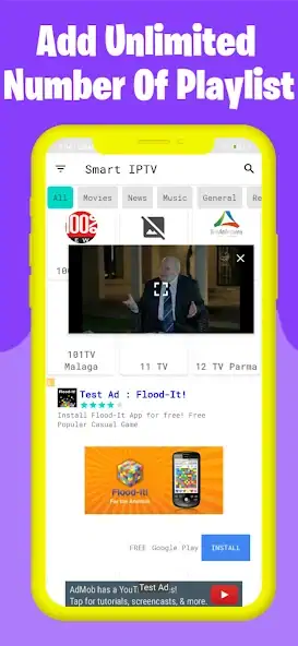 Скачать GESE İPTV Pro-Smart İPTV [Полная версия] MOD APK на Андроид