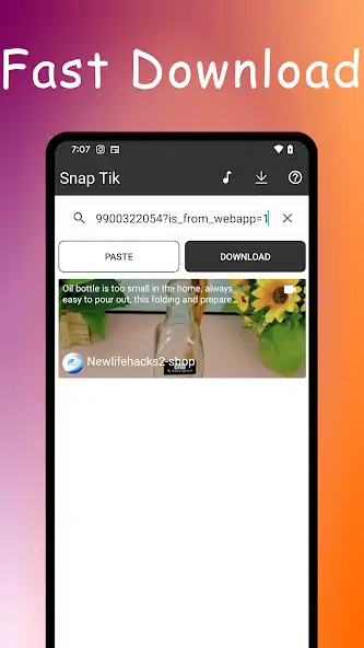 Скачать SnapTik: No Watermark Download [Разблокированная версия] MOD APK на Андроид