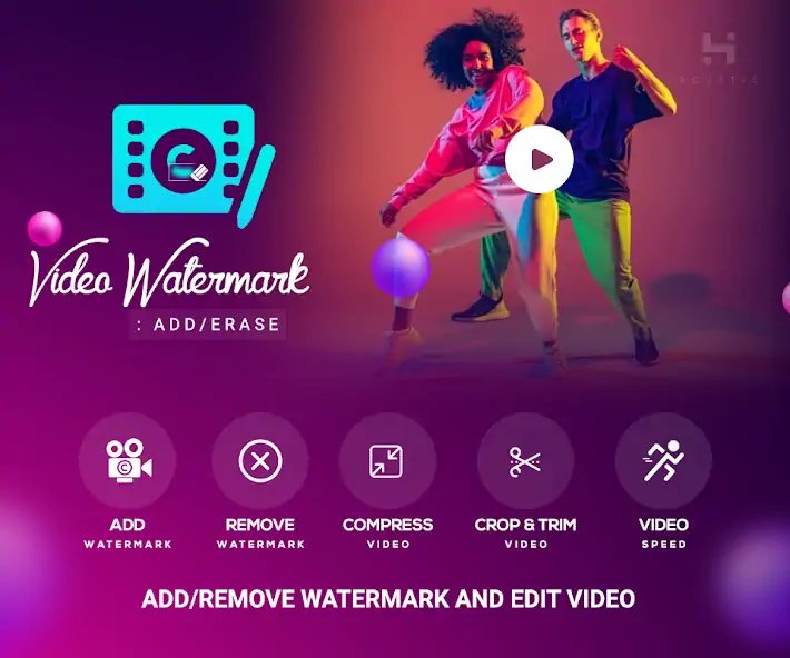 Скачать Video Watermark : Add/Erase [Премиум версия] MOD APK на Андроид