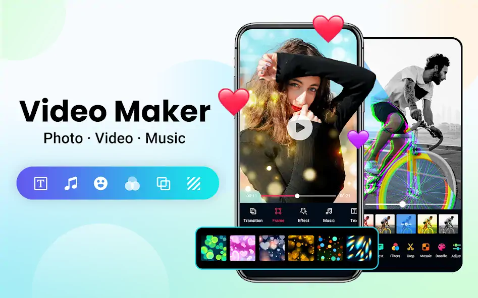 Скачать Видеомейкер с музыкой и фото [Без рекламы] MOD APK на Андроид
