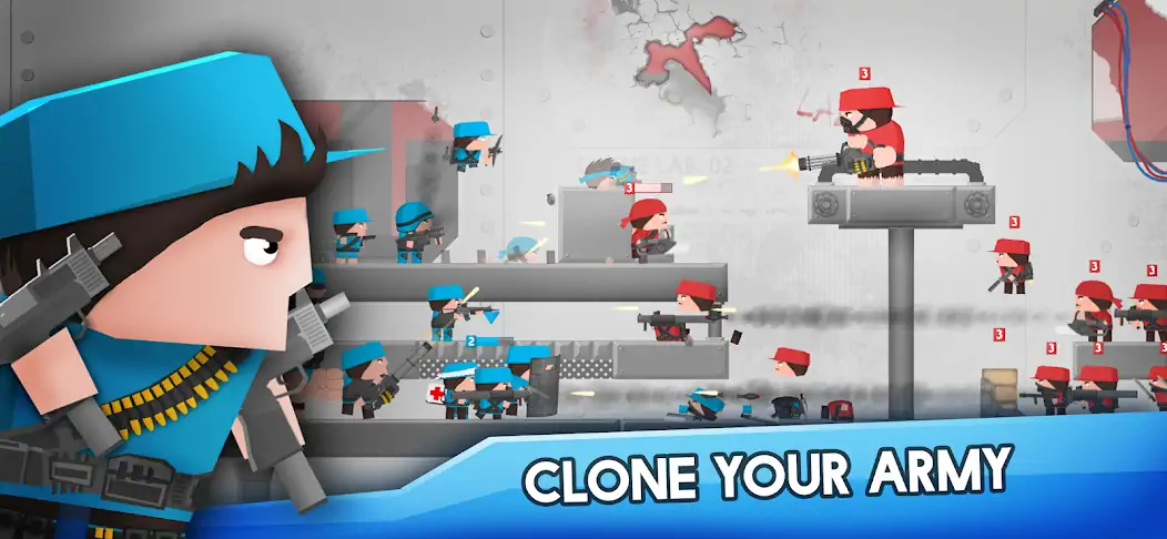 Скачать Clone Armies : Боевая игра Взлом [МОД Бесконечные монеты] + [МОД Меню] MOD APK на Андроид