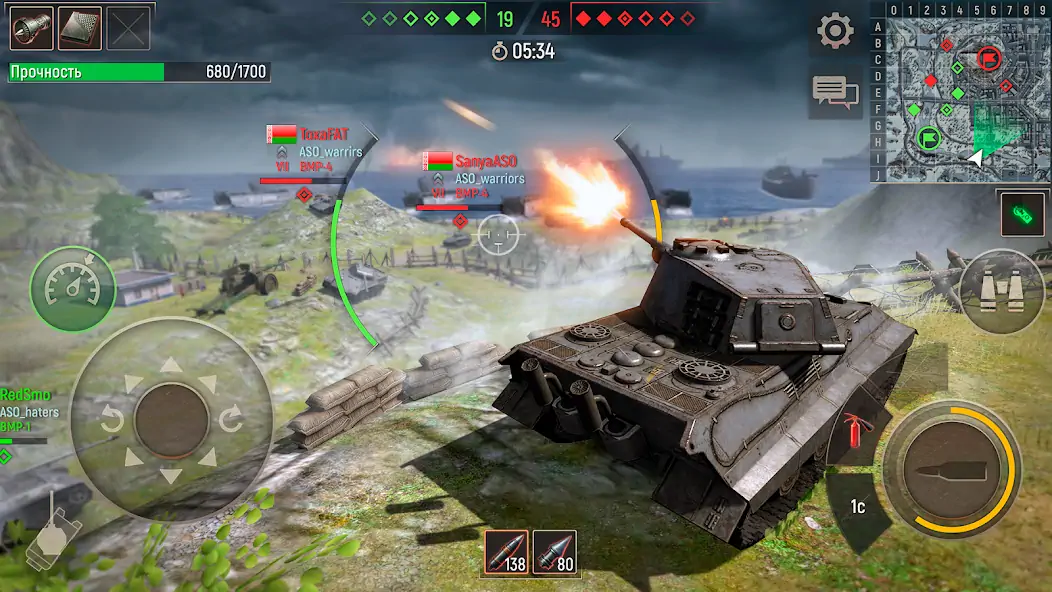 Скачать Battle Tanks: Игры про Танки Взлом [МОД Много денег] + [МОД Меню] MOD APK на Андроид