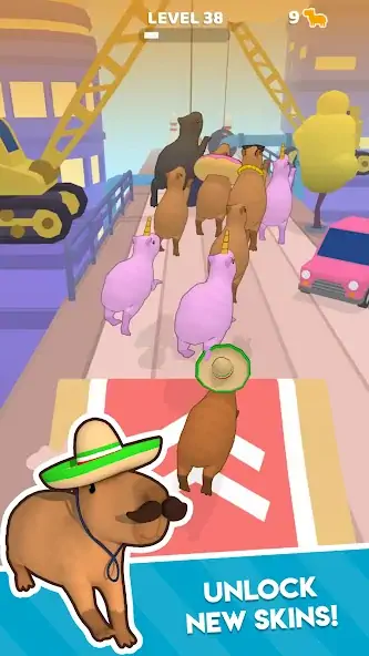 Скачать Capybara Rush Взлом [МОД Много денег] + [МОД Меню] MOD APK на Андроид