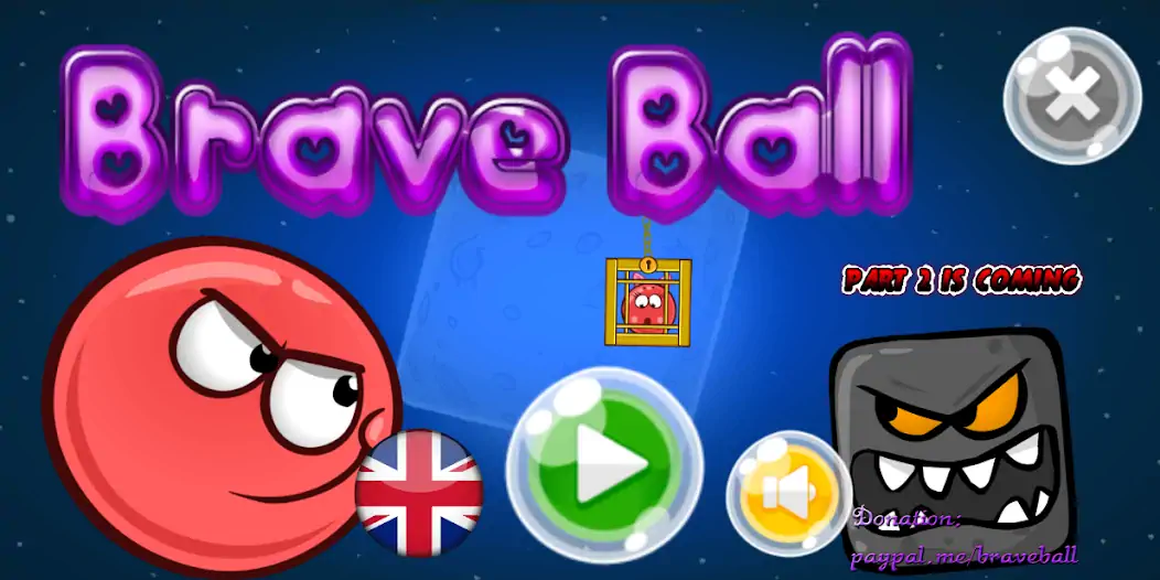 Скачать Brave Ball (Game Troll) Взлом [МОД Бесконечные монеты] + [МОД Меню] MOD APK на Андроид