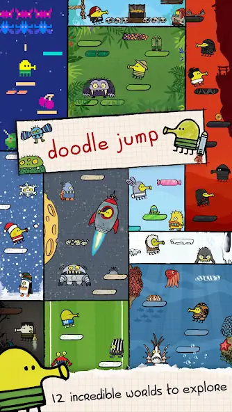 Скачать Doodle Jump Взлом [МОД Много монет] + [МОД Меню] MOD APK на Андроид