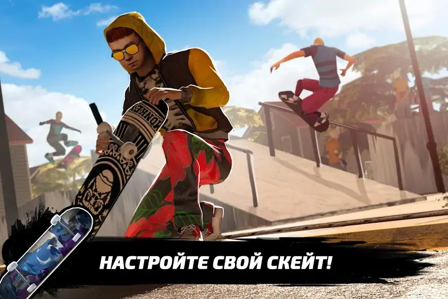 Скачать Супер Спорт Скейтборд Гонки 3D Взлом [МОД Много монет] + [МОД Меню] MOD APK на Андроид