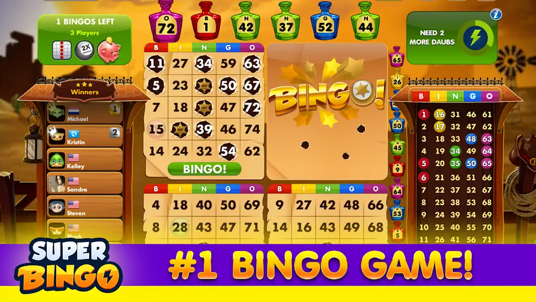 Скачать Super Bingo HD - Bingo Games Взлом [МОД Много монет] + [МОД Меню] MOD APK на Андроид