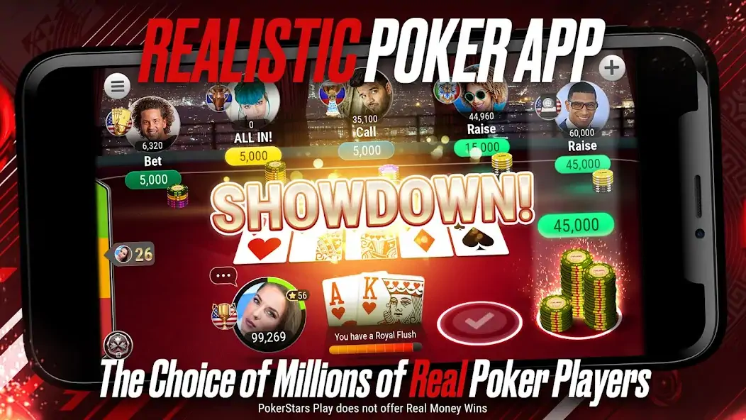 Скачать PokerStars Play: Покер Казино Взлом [МОД Бесконечные монеты] + [МОД Меню] MOD APK на Андроид