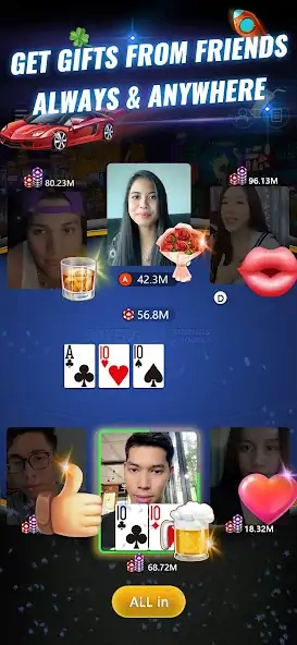 Скачать PokerGaga: Texas Holdem Live Взлом [МОД Бесконечные деньги] + [МОД Меню] MOD APK на Андроид