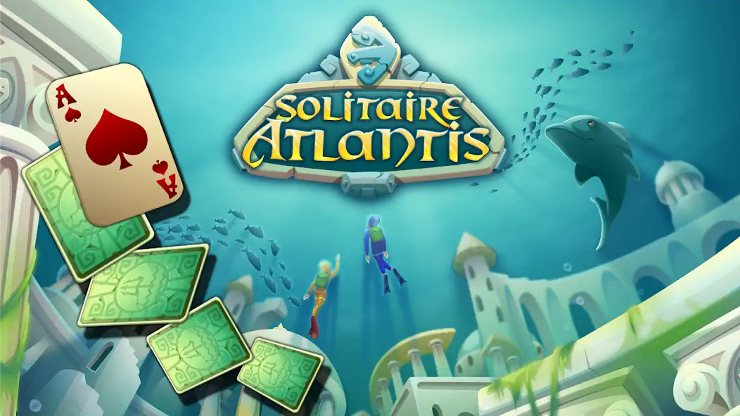 Скачать Solitaire Atlantis Взлом [МОД Много денег] + [МОД Меню] MOD APK на Андроид