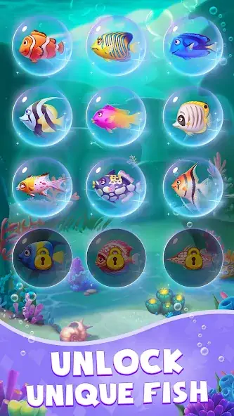 Скачать Solitaire: Fish Aquarium Взлом [МОД Бесконечные монеты] + [МОД Меню] MOD APK на Андроид