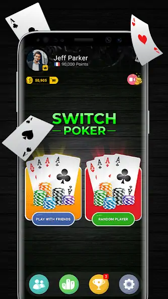 Скачать Switch Poker Взлом [МОД Бесконечные деньги] + [МОД Меню] MOD APK на Андроид