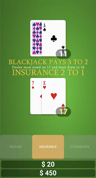 Скачать Simple Blackjack Взлом [МОД Много денег] + [МОД Меню] MOD APK на Андроид