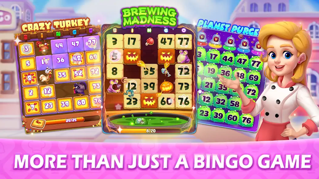 Скачать Bingo Frenzy-Live Bingo Games Взлом [МОД Бесконечные монеты] + [МОД Меню] MOD APK на Андроид