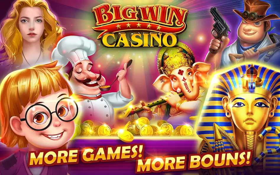 Скачать Big Win - Slots Casino™ Взлом [МОД Бесконечные монеты] + [МОД Меню] MOD APK на Андроид