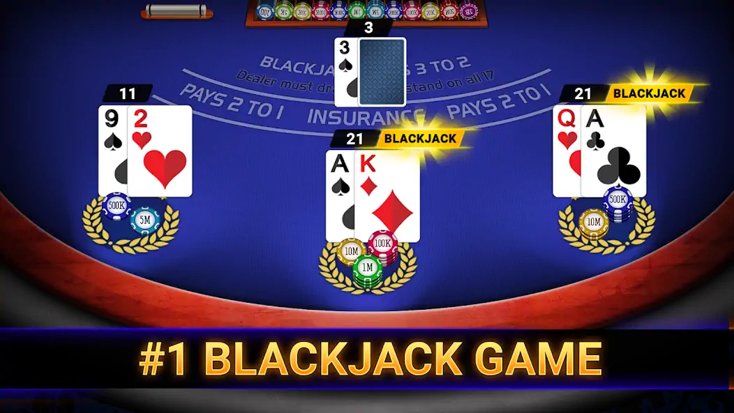 Скачать Blackjack 21: online casino Взлом [МОД Много денег] + [МОД Меню] MOD APK на Андроид