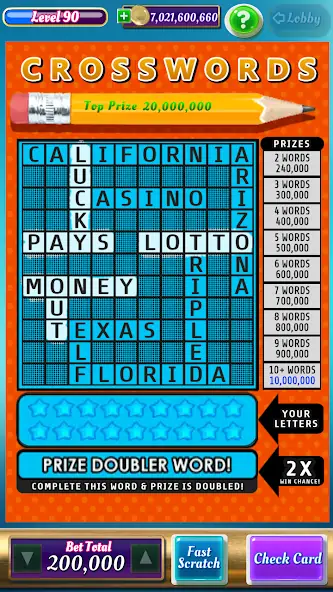 Скачать Scratch Off Lottery Casino Взлом [МОД Бесконечные деньги] + [МОД Меню] MOD APK на Андроид