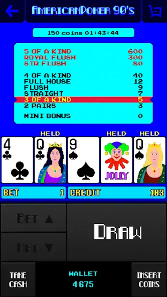 Скачать American Poker 90's Casino Взлом [МОД Бесконечные монеты] + [МОД Меню] MOD APK на Андроид