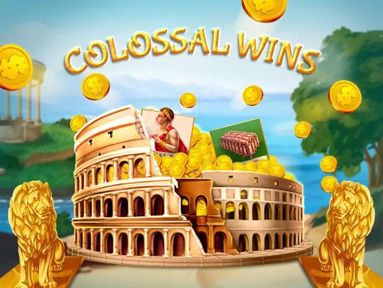 Скачать Rome Slots Casino Machine Взлом [МОД Много монет] + [МОД Меню] MOD APK на Андроид