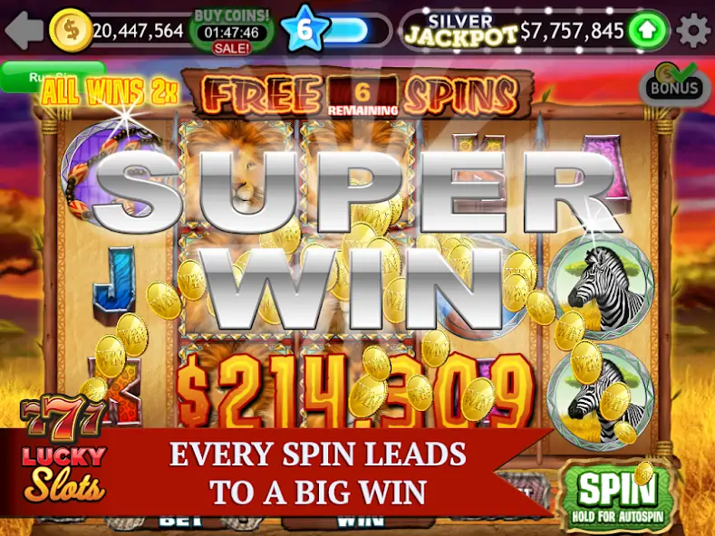 Скачать Lucky Slots - Free Casino Game Взлом [МОД Бесконечные монеты] + [МОД Меню] MOD APK на Андроид