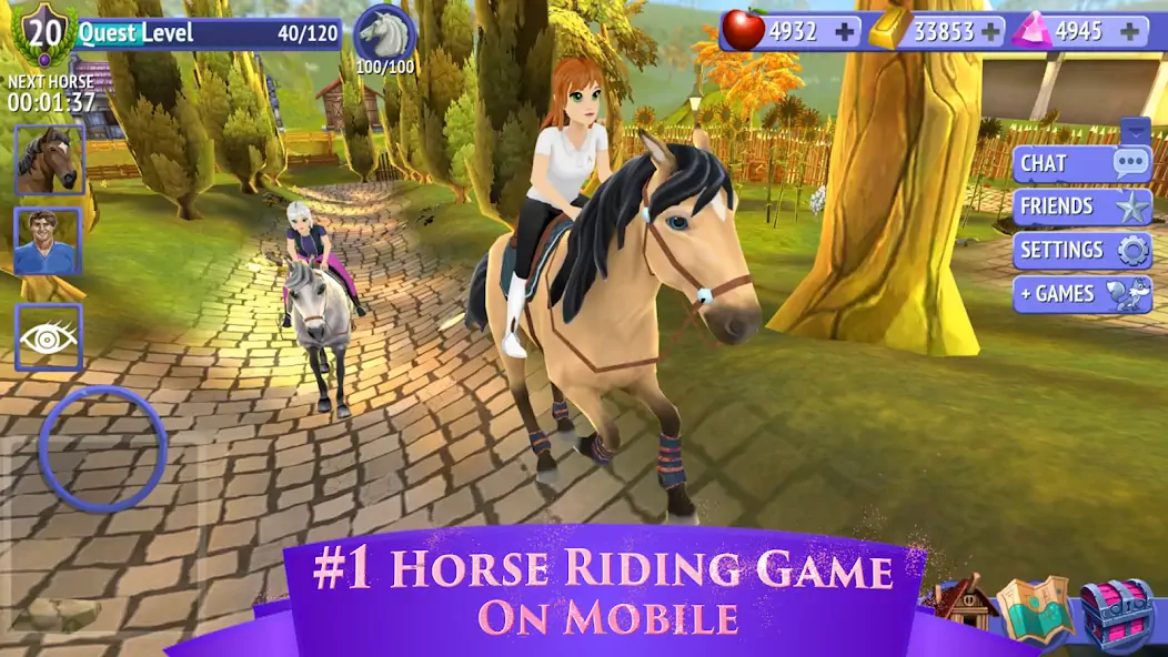 Скачать Horse Riding Tales: Дикий пони Взлом [МОД Бесконечные деньги] + [МОД Меню] MOD APK на Андроид