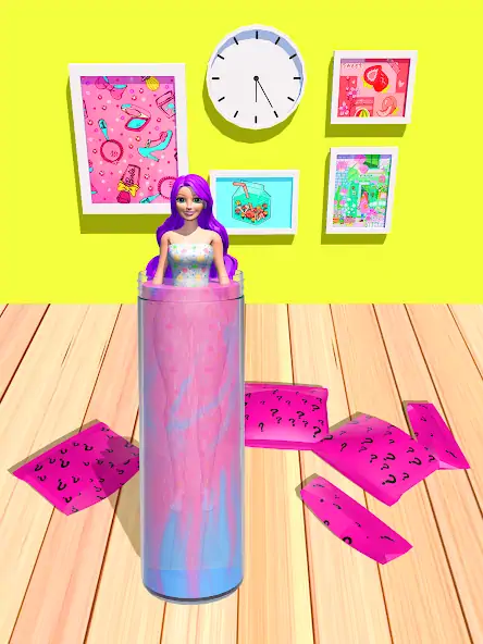 Скачать Color Reveal Suprise Doll Game Взлом [МОД Бесконечные деньги] + [МОД Меню] MOD APK на Андроид