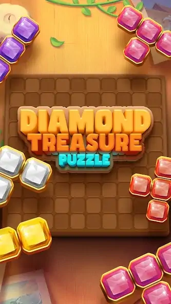 Скачать Diamond Treasure Puzzle Взлом [МОД Много монет] + [МОД Меню] MOD APK на Андроид