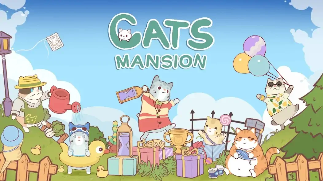 Скачать Cats Mansion: Idle Games Взлом [МОД Много монет] + [МОД Меню] MOD APK на Андроид