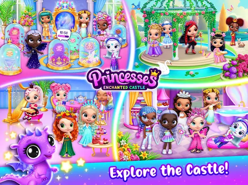 Скачать Princesses - Enchanted Castle Взлом [МОД Бесконечные монеты] + [МОД Меню] MOD APK на Андроид