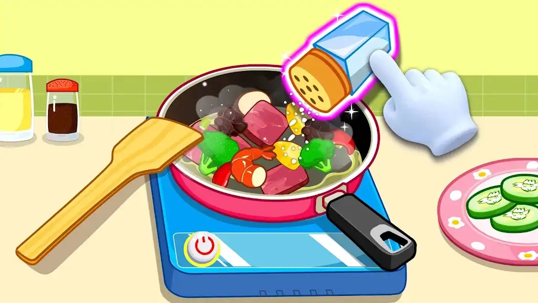 Скачать Панда-повар - кухня для детей Взлом [МОД Бесконечные деньги] + [МОД Меню] MOD APK на Андроид