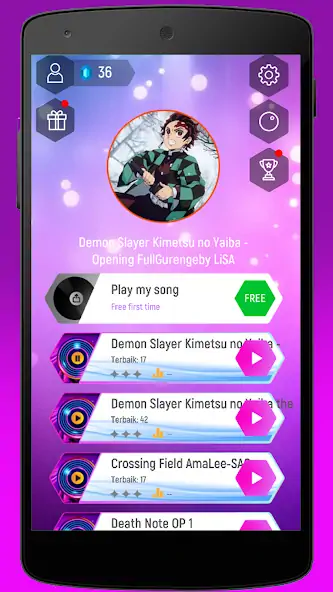 Скачать Anime Kimetsu NoYaiba Hop Взлом [МОД Много денег] + [МОД Меню] MOD APK на Андроид