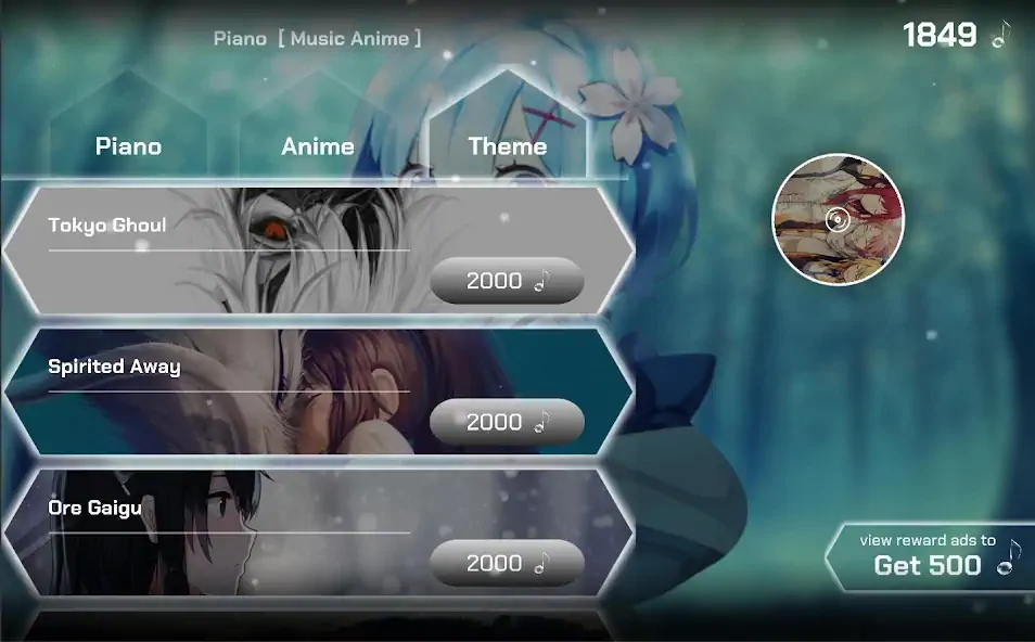 Скачать Piano Tile - The Music Anime Взлом [МОД Много денег] + [МОД Меню] MOD APK на Андроид