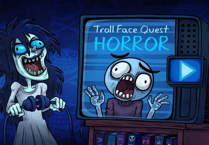 Скачать Troll Face Quest Horror Взлом [МОД Бесконечные монеты] + [МОД Меню] MOD APK на Андроид