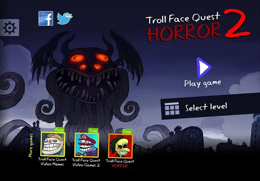 Скачать Troll Face Quest: Horror 2 Взлом [МОД Бесконечные деньги] + [МОД Меню] MOD APK на Андроид