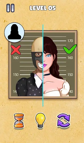 Скачать Hidden Criminal: Face Matching Взлом [МОД Много монет] + [МОД Меню] MOD APK на Андроид