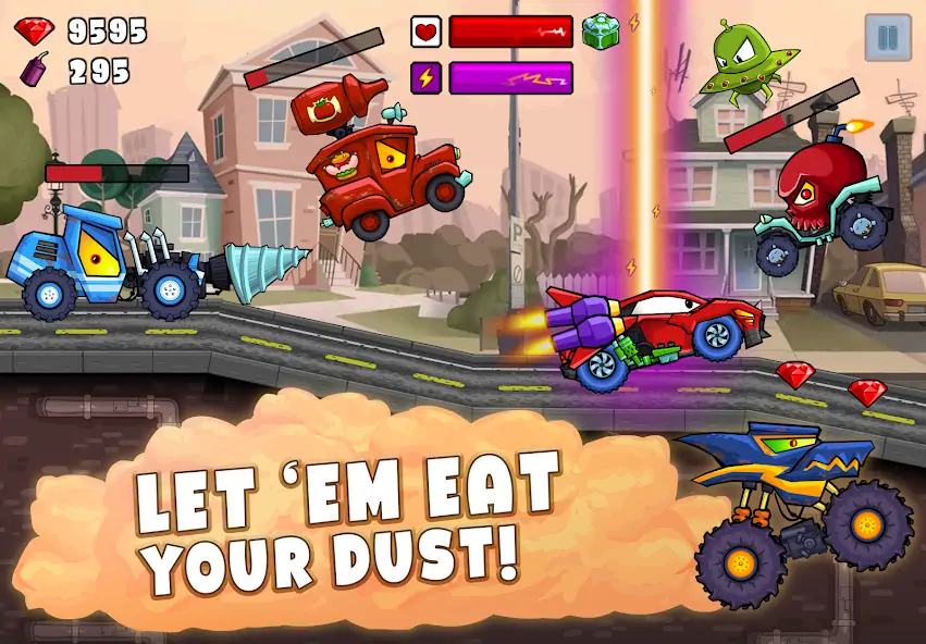 Скачать Car Eats Car 2 - Гонки Машин Взлом [МОД Бесконечные деньги] + [МОД Меню] MOD APK на Андроид