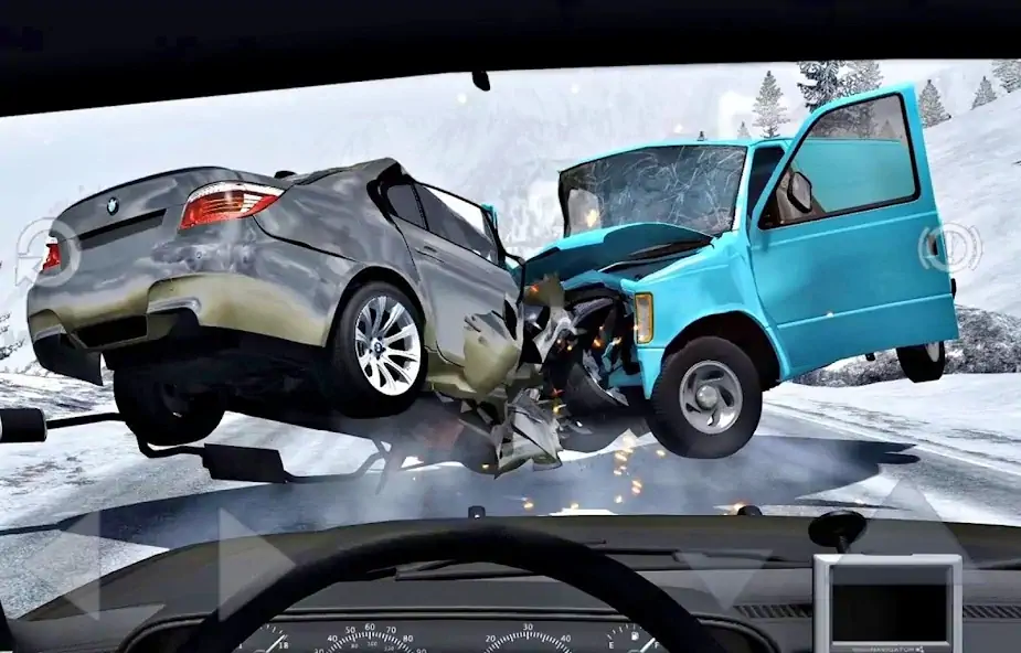 Скачать Car Crash Damage Engine Wreck  Взлом [МОД Бесконечные деньги] + [МОД Меню] MOD APK на Андроид